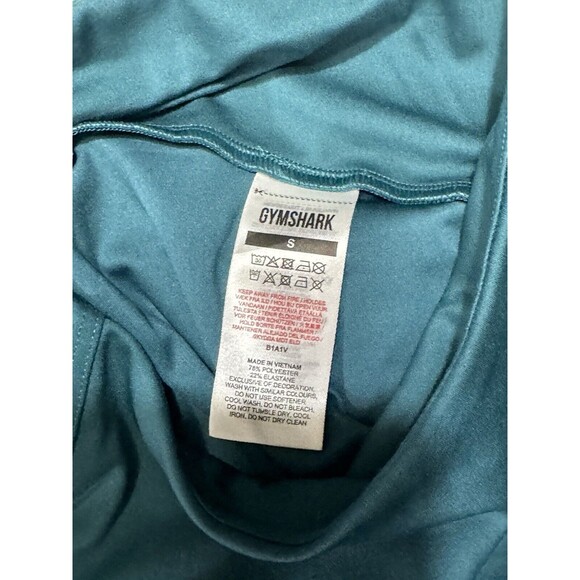 Gymshark Womens Training B1A1V 7/8 Leggings TEAL SMALL High Rise Stretch - Picture 10 of 11